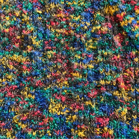 CACHE Multi-Colored Boucle Wrap-Around Sweater Cardigan Size XS - Picture 5 of 15